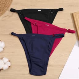 New Women's Cotton Briefs Sexy Low Waist Underwear M-2XL Female Underpant Soft Woman Sexy Panty Plus Size Lingerie
