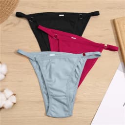 New Women's Cotton Briefs Sexy Low Waist Underwear M-2XL Female Underpant Soft Woman Sexy Panty Plus Size Lingerie