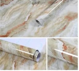 European Self Adhensive Wallpaper Paint Flash PVC Wallpapers Kitchen Cupboard Door Furniture DIY Stickers Vinyl Decorative Films