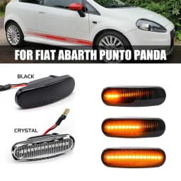 Car LED Dynamic Amber Side Marker Light Turn Signal Lamp For Fiat Panda Punto Evo Stilo Qubo Peugeot Citroen Lancia Musa(350)
