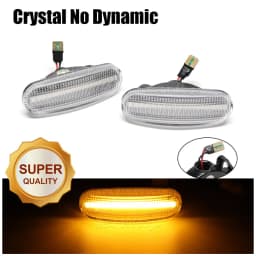 Car LED Dynamic Amber Side Marker Light Turn Signal Lamp For Fiat Panda Punto Evo Stilo Qubo Peugeot Citroen Lancia Musa(350)