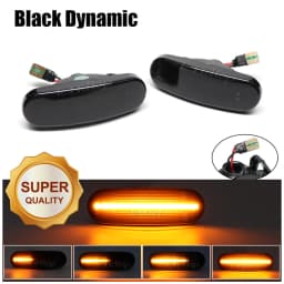Car LED Dynamic Amber Side Marker Light Turn Signal Lamp For Fiat Panda Punto Evo Stilo Qubo Peugeot Citroen Lancia Musa(350)
