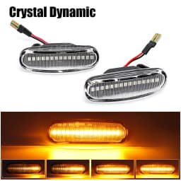 Car LED Dynamic Amber Side Marker Light Turn Signal Lamp For Fiat Panda Punto Evo Stilo Qubo Peugeot Citroen Lancia Musa(350)