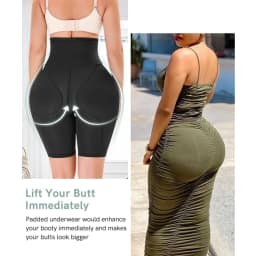 BBL Shorts Shapewear Butt Lifter Control Panties Body Shaper Fake Pad Foam Padded Hip Enhancer Female Shapewear Hourglass Body