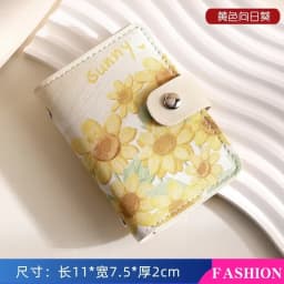Retro Oil Painting Card Bag Large Capacity Women's Multi Slot Card Covers Driver's License Holder Credit Card Holder Coin Purse