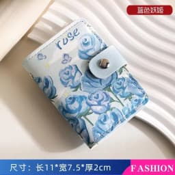 Retro Oil Painting Card Bag Large Capacity Women's Multi Slot Card Covers Driver's License Holder Credit Card Holder Coin Purse