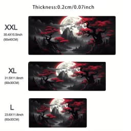 Mouse Pad Gaming Accessories Notbook Computer Speed Mini Pc Gamer Keyboard Desk Mat Landscape Red Moon Map Mousepad Large Gift