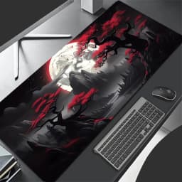 Mouse Pad Gaming Accessories Notbook Computer Speed Mini Pc Gamer Keyboard Desk Mat Landscape Red Moon Map Mousepad Large Gift