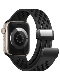 Silicone Strap for Apple Watch Band 49mm 45mm 44mm 42mm 40mm 41mm Magnetic Bracelet Correa iWatch Series 9 8 SE 7 6 5 4 3 Ultra