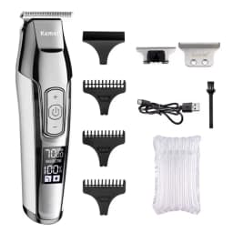 Kemei KM-5027 Original Electric Hair Clipper Rechargeable Hair Trimmer LCD Display Hairdresser Professional Cutting Machine