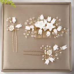 Wedding Hair Accessories crystal Headdress Jewellery Flower Hair Comb Headdress Hair Pins Bridal Hair Ornaments Female Tiaras