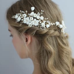 Wedding Hair Accessories crystal Headdress Jewellery Flower Hair Comb Headdress Hair Pins Bridal Hair Ornaments Female Tiaras
