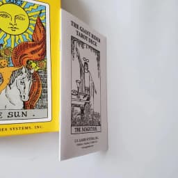 Large Classic Rider Waite Tarot Deck 78 Pcs Cards with Guidebook for Beginners 10*17.3cm