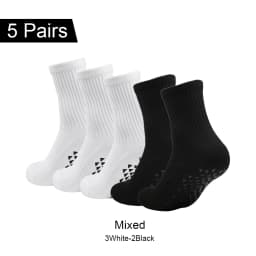 5 Pairs Tennis Socks Football Socks Sports Socks Dispensing Non-slip Rock Climbing Socks Breathable Basketball Socks