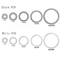 WS2812b Led Ring Addressable 8/16/24/35/45Leds 5050 RGB Led Diode Ring Color IC Built-in LED