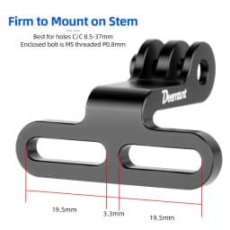 Cycling Headlight Holder Stem Mount Adaptor for Bicycle Front Light Install Camera Stand Bracket Camera Type Connector