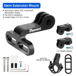 Cycling Headlight Holder Stem Mount Adaptor for Bicycle Front Light Install Camera Stand Bracket Camera Type Connector