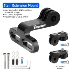 Cycling Headlight Holder Stem Mount Adaptor for Bicycle Front Light Install Camera Stand Bracket Camera Type Connector