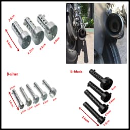 35mm/42mm/45mm/48mm/60mm Universal Motorcycle silencer for Aprilia ETV1000 V4R FactoRy CAPANORD 1200 Rally