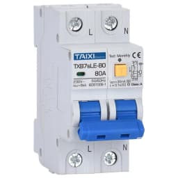 TAIXI RCBO RCCB Type A / AC Residual Current Circuit Breaker MCB 220V 110V 10A 16A 20A 32A 40A 63A 30mA 15mA Leakage Protection