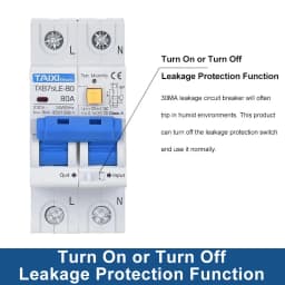 TAIXI RCBO RCCB Type A / AC Residual Current Circuit Breaker MCB 220V 110V 10A 16A 20A 32A 40A 63A 30mA 15mA Leakage Protection