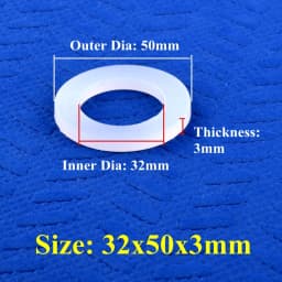 ID 11~50mm OD 19~70mm Food Grade Silicone Gasket High Thermostability Seal Ring Water Dispenser Irrigation Water Pipe Joint Seal