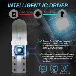 10Pcs T5 Led Bulb W3W W1.2W Led Canbus Car Interior Lights Dashboard Warming Indicator Wedge Auto Instrument Lamp 12V/24V