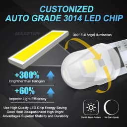 10Pcs T5 Led Bulb W3W W1.2W Led Canbus Car Interior Lights Dashboard Warming Indicator Wedge Auto Instrument Lamp 12V/24V
