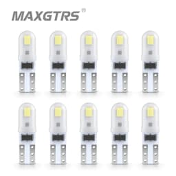 10Pcs T5 Led Bulb W3W W1.2W Led Canbus Car Interior Lights Dashboard Warming Indicator Wedge Auto Instrument Lamp 12V/24V