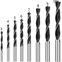 Bonoda 8Pcs/Set Wood Drill Bit Set 3MM-10MM Drill Bits Kit For Woodworking Wood Tools Spiral Drill Bit High Carbon Steel