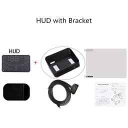 Vjoycar V41 Newest Head Up Display Car OBDII EUOBD 5.5" Windshield Projector HUD Display Shift Reminder Water Temp. RPM KM/H MPH
