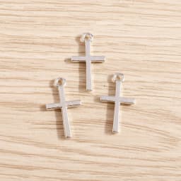 Leslie 80pcs Small Alloy Cross Pendants Jewelry for Handmade Necklaces Bracelets Gold Color 17x10mm DIY Making Finding