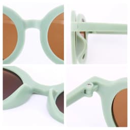 Baby Boys Girls Cute Cartoon Bear Shape Fashion Round Glasses Children Vintage Sunglasses UV Protection Classic Kids Eyewear