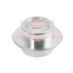 8 Pcs 8mm Aluminium Skateboard Scooter Bearing Spacers Skate Wheel Replacement Bearing Bushing For Roller Skates Skating Parts