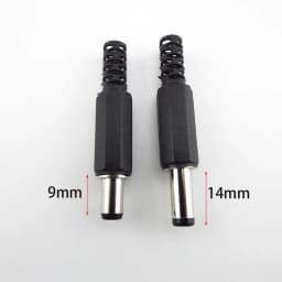 DC Female Male Power Supply Plug Connectors 5.5mm X 2.1mm 5.5x2.5mm Female Male Jack Socket Adapter Wire 5525 5521