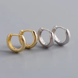XIYANIKE Silver Color French Punk Hip-Hop Geometric Small Hoop Earrings for Women Gold Silver Party Jewelry Accessories