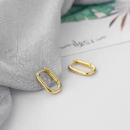XIYANIKE Silver Color French Punk Hip-Hop Geometric Small Hoop Earrings for Women Gold Silver Party Jewelry Accessories
