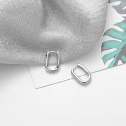 XIYANIKE Silver Color French Punk Hip-Hop Geometric Small Hoop Earrings for Women Gold Silver Party Jewelry Accessories