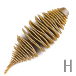 Supercontinent BELLOWS GILL Soft Lure Worm Fishing Bass Lure 100mm/4pcs 77mm/6pcs Larva soft bait