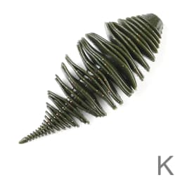 Supercontinent BELLOWS GILL Soft Lure Worm Fishing Bass Lure 100mm/4pcs 77mm/6pcs Larva soft bait