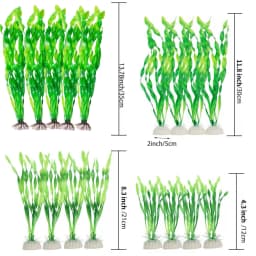 5/10pcs Plastic Aquarium Plants Fish Tank Decorations Artificial Seaweed Water Grass Underwater Plants Aquarium Accessories