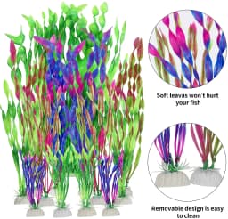 5/10pcs Plastic Aquarium Plants Fish Tank Decorations Artificial Seaweed Water Grass Underwater Plants Aquarium Accessories