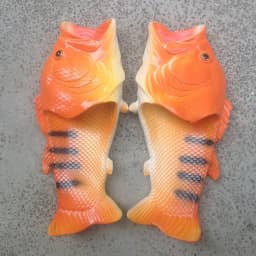 Men Slippers Summer Funny Flip Flops Unisex Animal Fish Mules Non-slip Open-Toed Slides Slippers