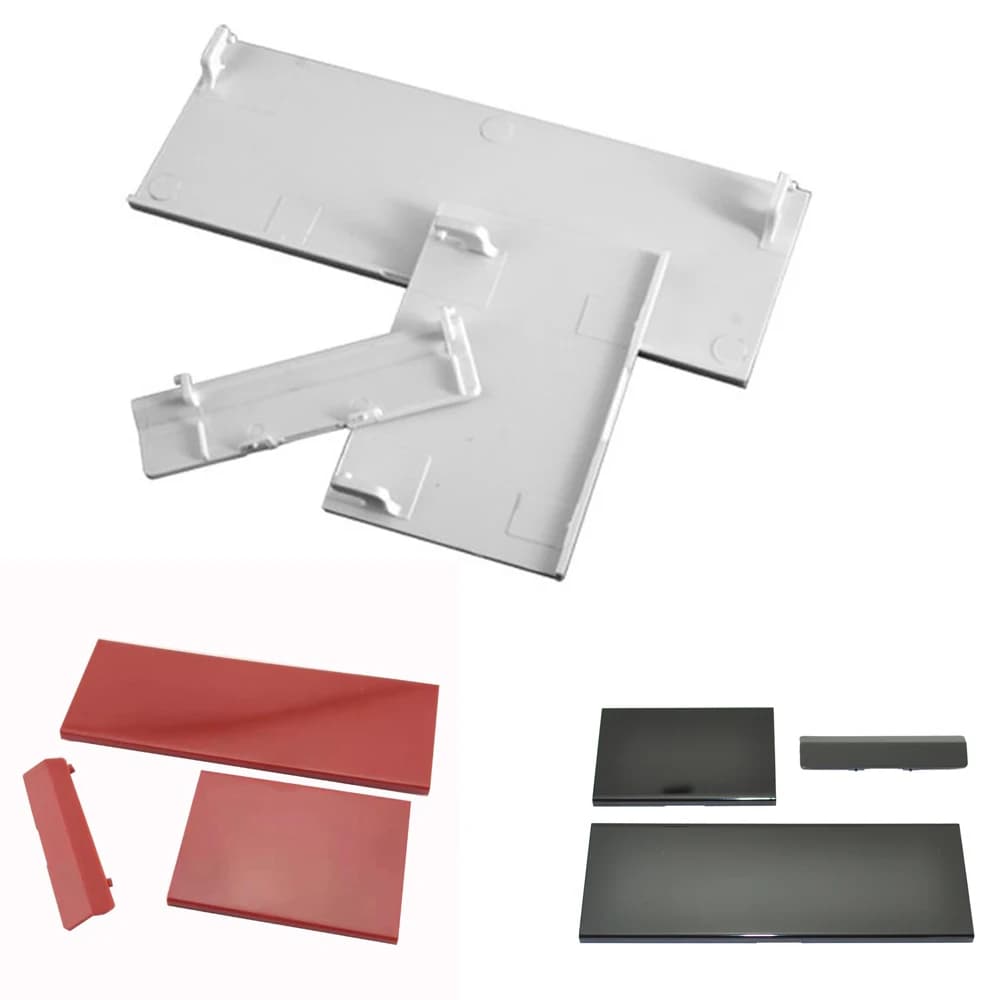 Replacement Memeory Card Door Back Door Cover 3 in 1 Door Covers shell for Wii Console