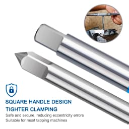 XCAN 3pcs M2-M12 Metric Tap Machine Screw Tap Drill Bit Tapping Tool Thread Plug Tap Thread Tap Metalworking Hand Tools