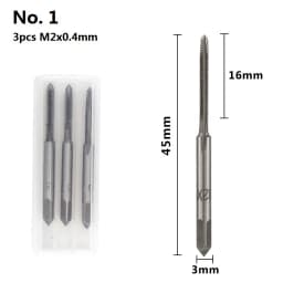 XCAN 3pcs M2-M12 Metric Tap Machine Screw Tap Drill Bit Tapping Tool Thread Plug Tap Thread Tap Metalworking Hand Tools