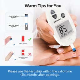(50/100/200/400pcs) Sinocare Safe Accu Blood Glucose Test Strips (With Free Lancets)