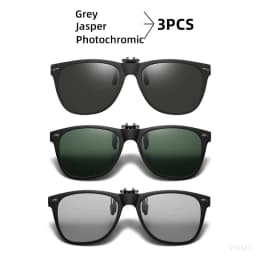 VIVIBEE Men Photochromic Polarized Lens Flip Up Clip on Sunglasses Women Driving Sun Glasses with Clips 2026 Trending Product
