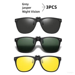 VIVIBEE Men Photochromic Polarized Lens Flip Up Clip on Sunglasses Women Driving Sun Glasses with Clips 2026 Trending Product