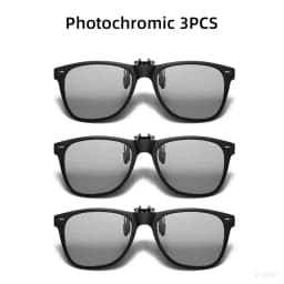 VIVIBEE Men Photochromic Polarized Lens Flip Up Clip on Sunglasses Women Driving Sun Glasses with Clips 2026 Trending Product